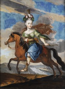 Courtly Lady as Diana on Horseback by Unbekannt Unbekannt